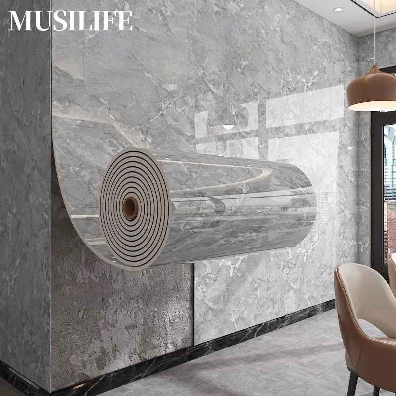 Giấy Dán Tường Giả Đá Cẩm Thạch Dày Dán Phòng Ngủ - Daisan Store