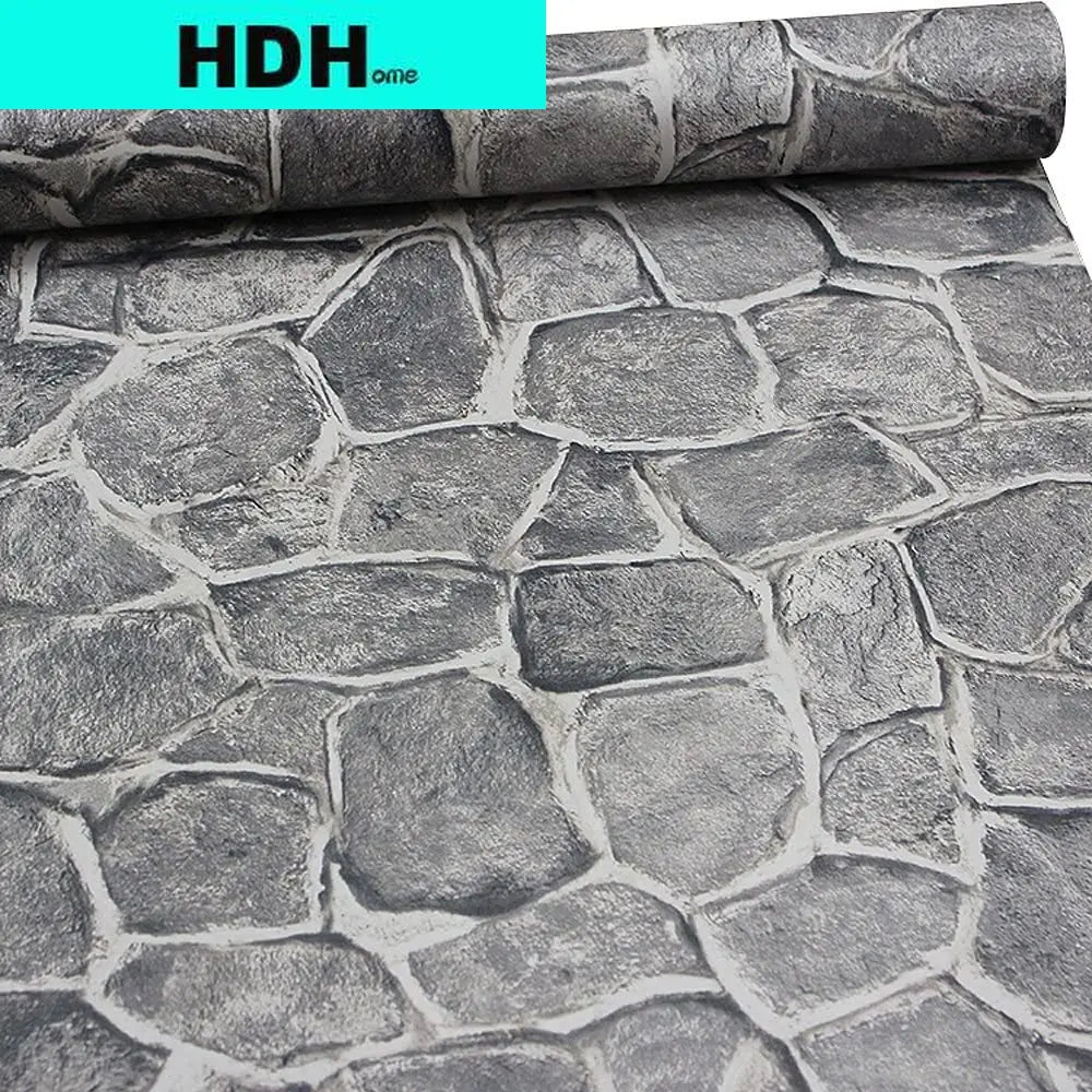 Giấy Dán Tường Giả Đá Xám Tự Dán Phong Cách Lâu Đài - Daisan Store