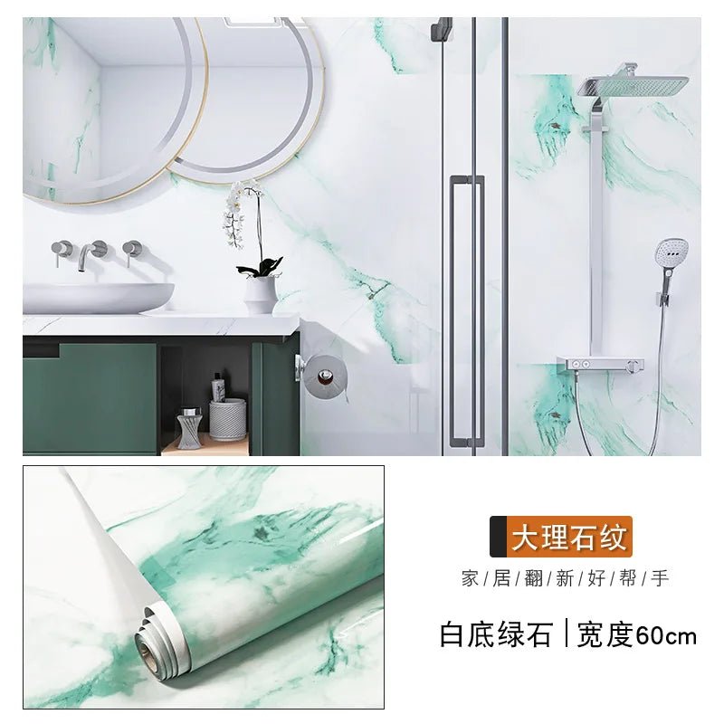 Giay Dan Tuong Marble PVC Dinh 60cm Phong Tam Bep Mat Ban - Daisan Store