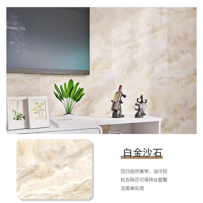 Giay Dan Tuong Marble PVC Dinh 60cm Phong Tam Bep Mat Ban - Daisan Store