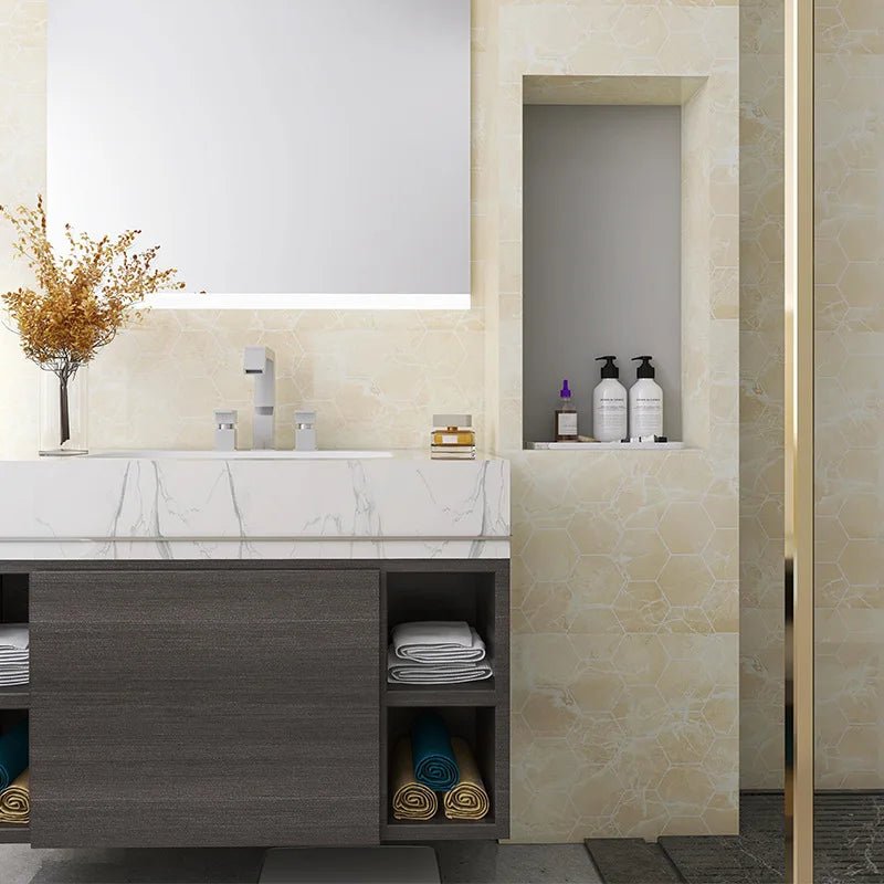 Giay Dan Tuong Marble PVC Dinh 60cm Phong Tam Bep Mat Ban - Daisan Store