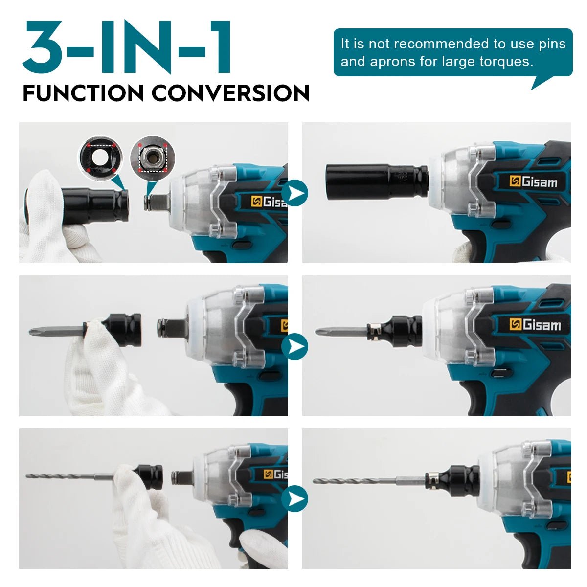 Gisam Brushless Không Dây Máy Siết Bu Lông 320Nm 18V Makita - Daisan Store