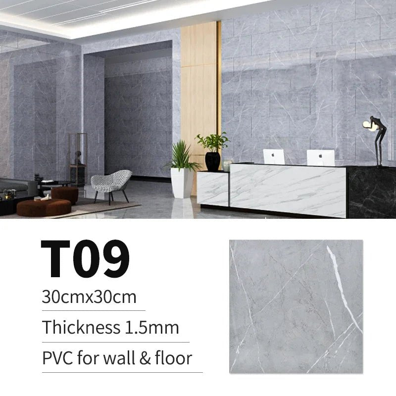 Gói 10 20 30 Miếng Dán Sàn PVC Đá Marble 30x30cm Chống Thấm - Daisan Store
