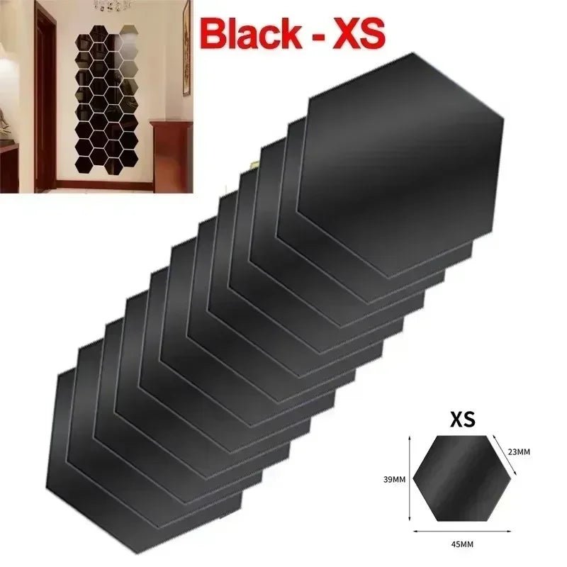 Guong Dan Tuong 3D Hinh Luc Giac Mosaic Dinh Tai Nha - Daisan Store