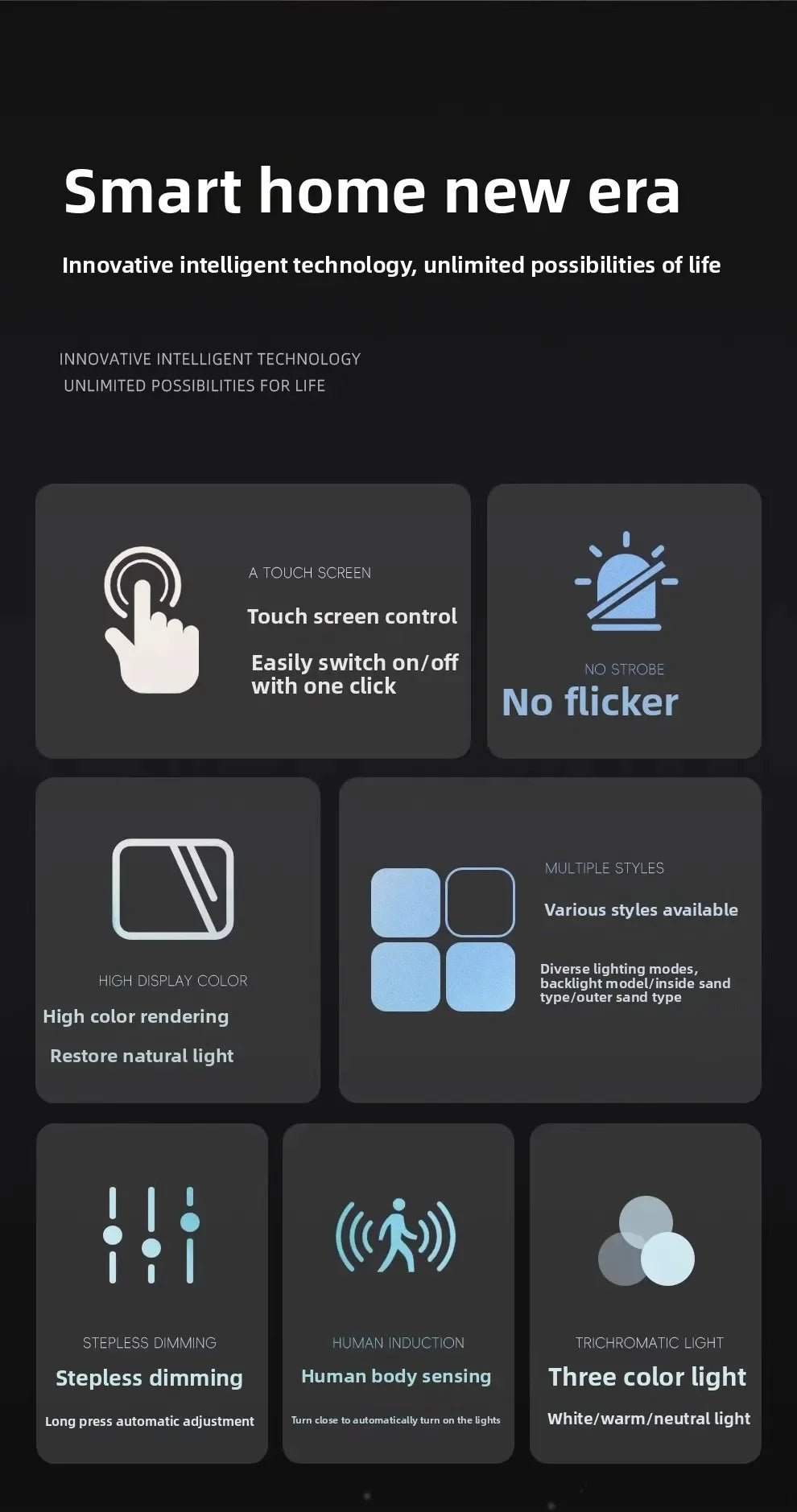 Gương Đèn LED Thông Minh Chống Mờ 50CM Cảm Ứng - Daisan Store