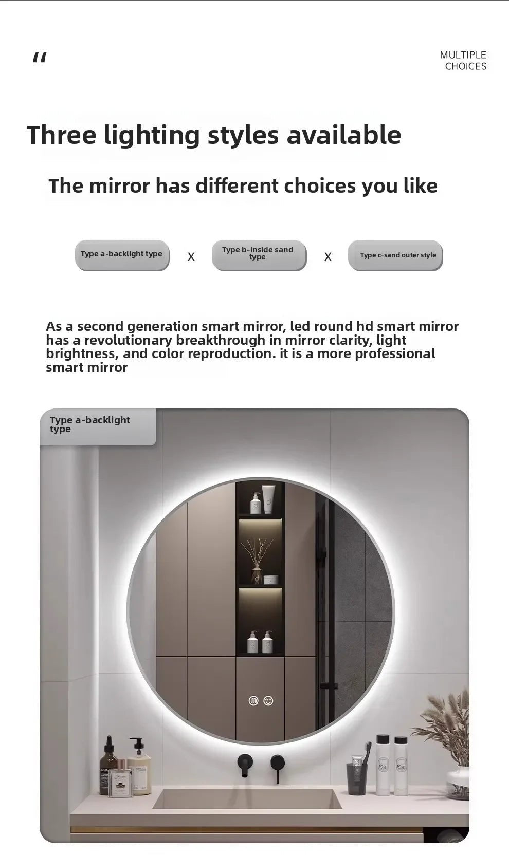 Gương Đèn LED Thông Minh Chống Mờ 50CM Cảm Ứng - Daisan Store