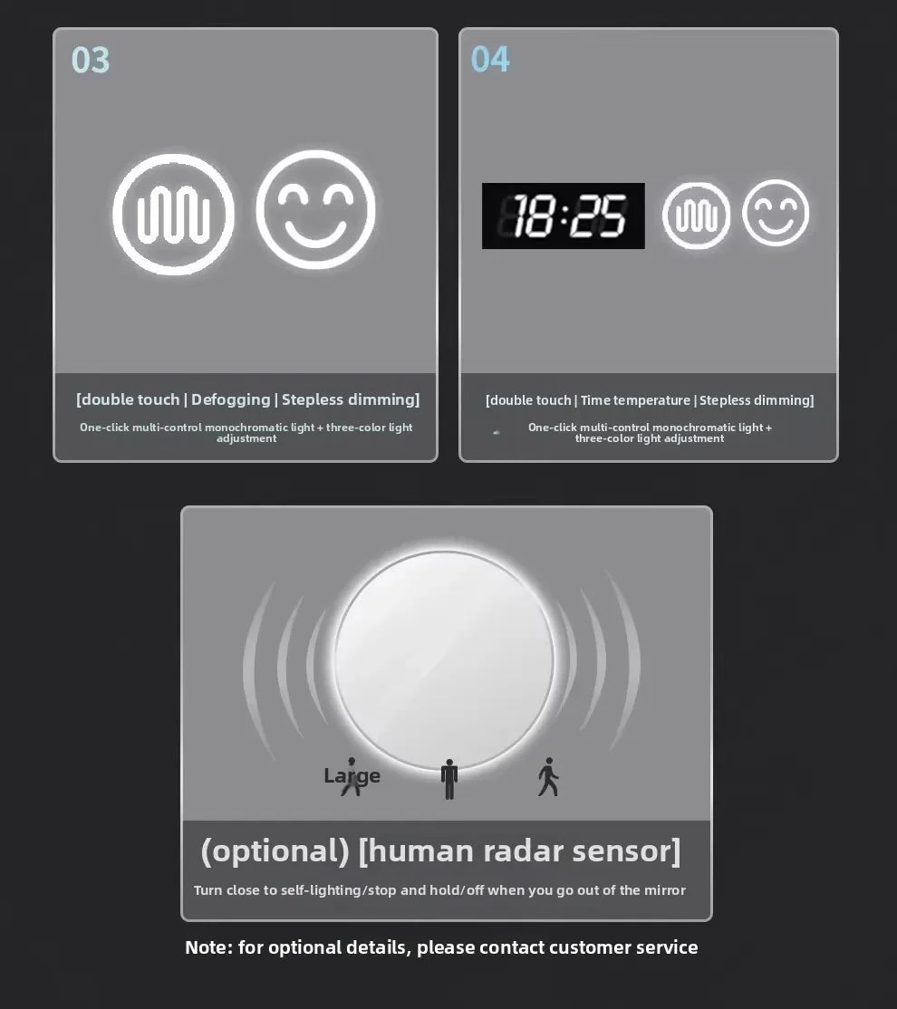 Gương Đèn LED Thông Minh Chống Mờ 50CM Cảm Ứng - Daisan Store