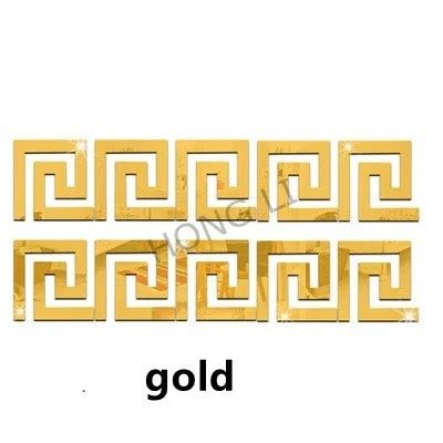 Guong Gan Tuong Acrylic Vien 10x10cm Bo 10 Trang Tri Nha - Daisan Store