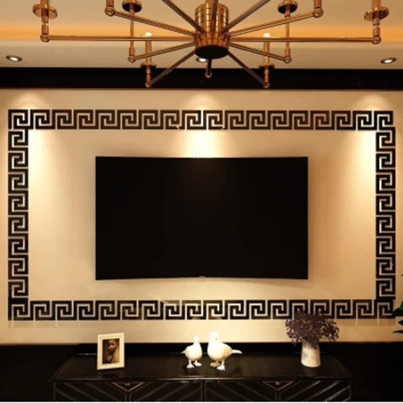 Guong Gan Tuong Acrylic Vien 10x10cm Bo 10 Trang Tri Nha - Daisan Store