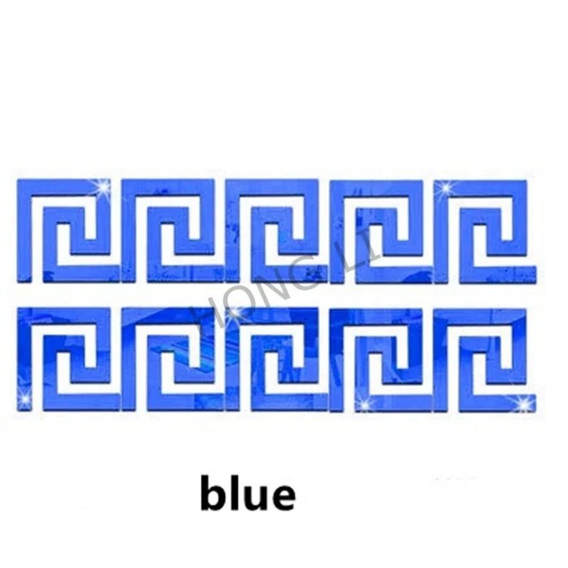 Guong Gan Tuong Acrylic Vien 10x10cm Bo 10 Trang Tri Nha - Daisan Store