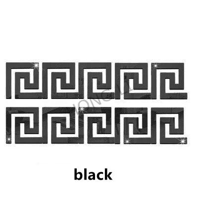 Guong Gan Tuong Acrylic Vien 10x10cm Bo 10 Trang Tri Nha - Daisan Store