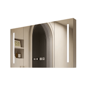 Gương thông minh LED vuông hiện đại chống sương mù gắn tường cảm ứng cảm biến nóng phòng tắm phòng ngủ dễ dàng lắp đặt treo tường - Daisan Store