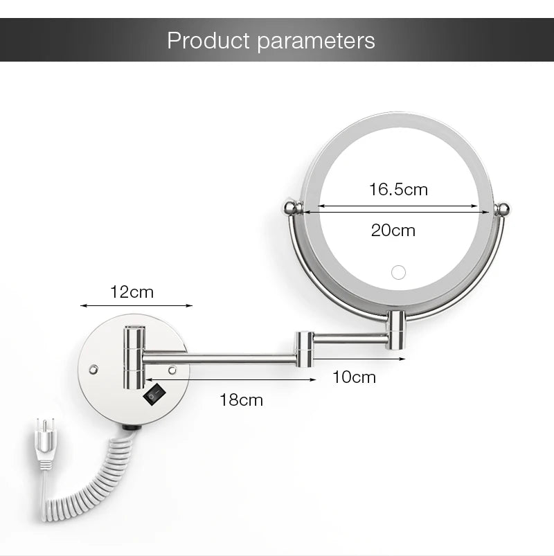 Gương Trang Điểm Khách Sạn LED Vàng Chải Cao Cấp - Daisan Store