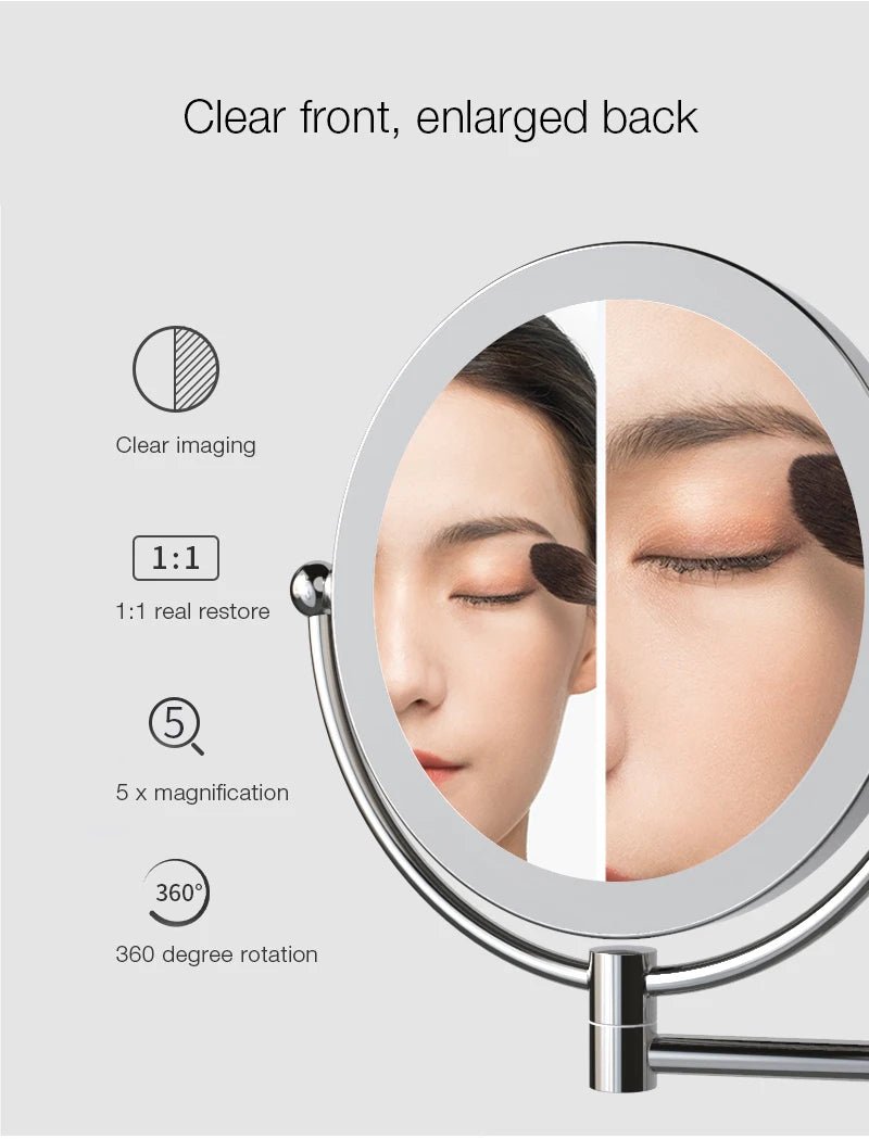 Gương Trang Điểm Khách Sạn LED Vàng Chải Cao Cấp - Daisan Store