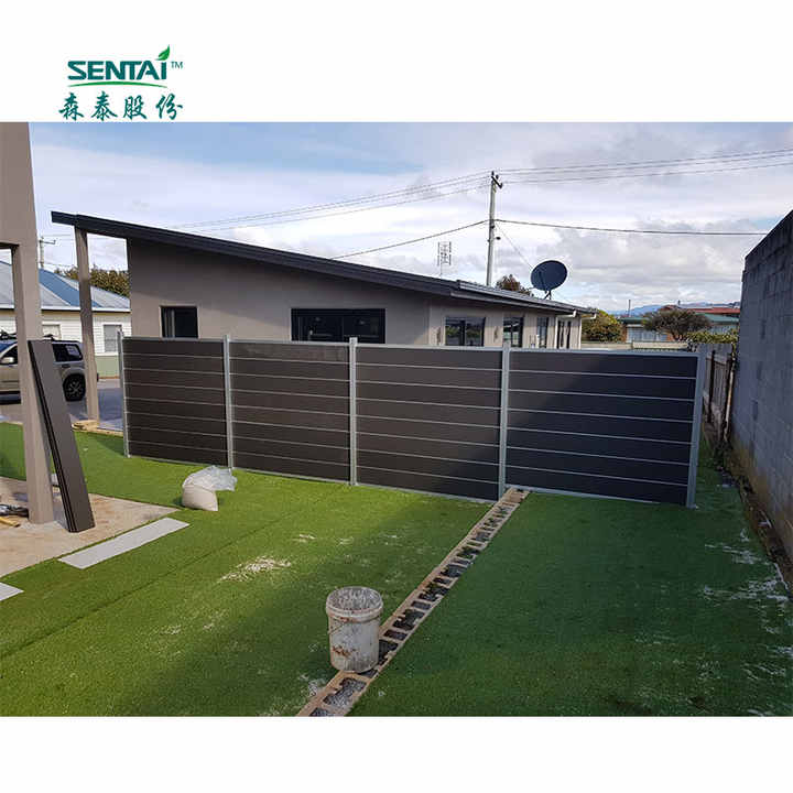 Hàng rào WPC composite ngoài trời thân thiện với môi trường 1,8 * 1,8m Hàng rào gỗ chất lượng cao dễ lắp đặt Hàng rào lan can vườn chống thấm nước STR04R - Daisan Store