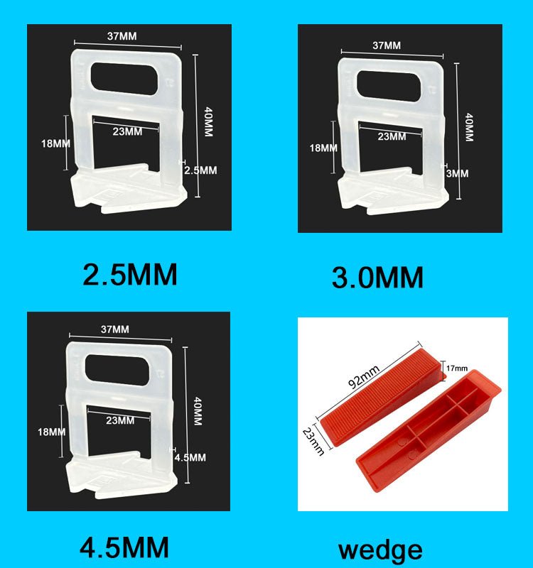 Hệ thống cân bằng gạch với kẹp cách khoảng 1.5mm & 1mm hiện đại - Daisan Store