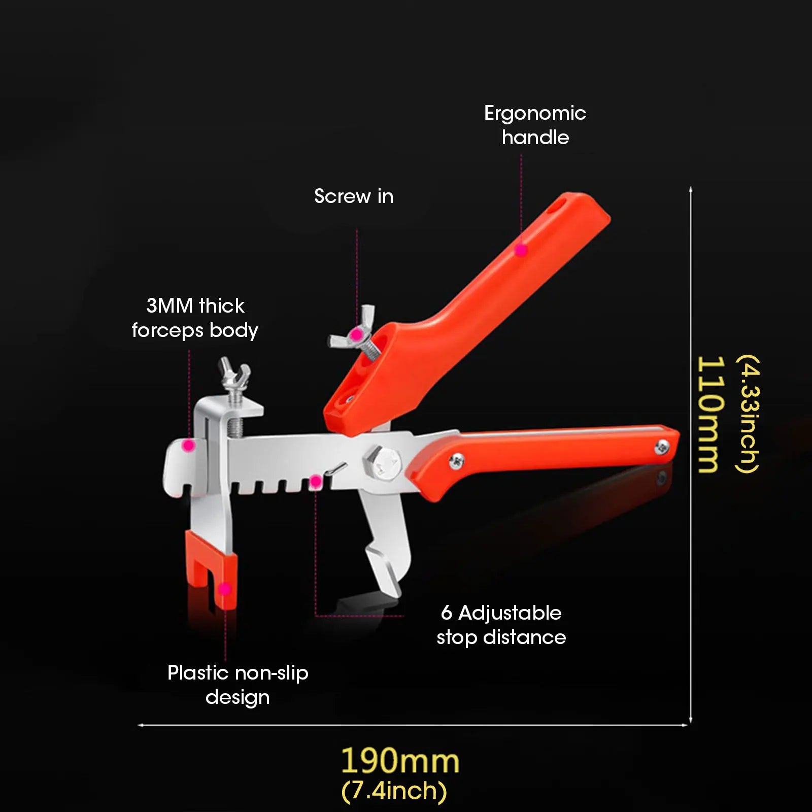 He Thong Can Chinh Gach Tuong Kep Can Lap Dat Do Day 3 12mm - Daisan Store