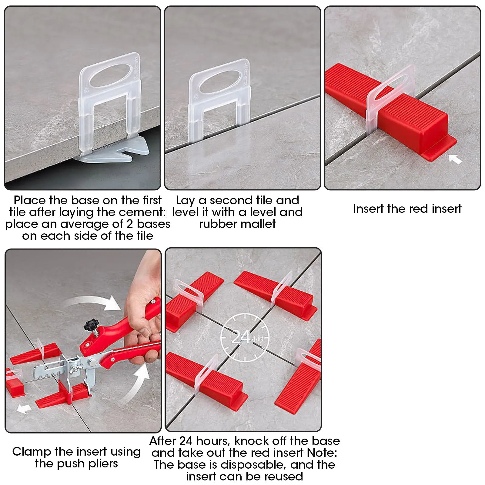 He Thong Can Chinh Gach Tuong Kep Can Lap Dat Do Day 3 12mm - Daisan Store
