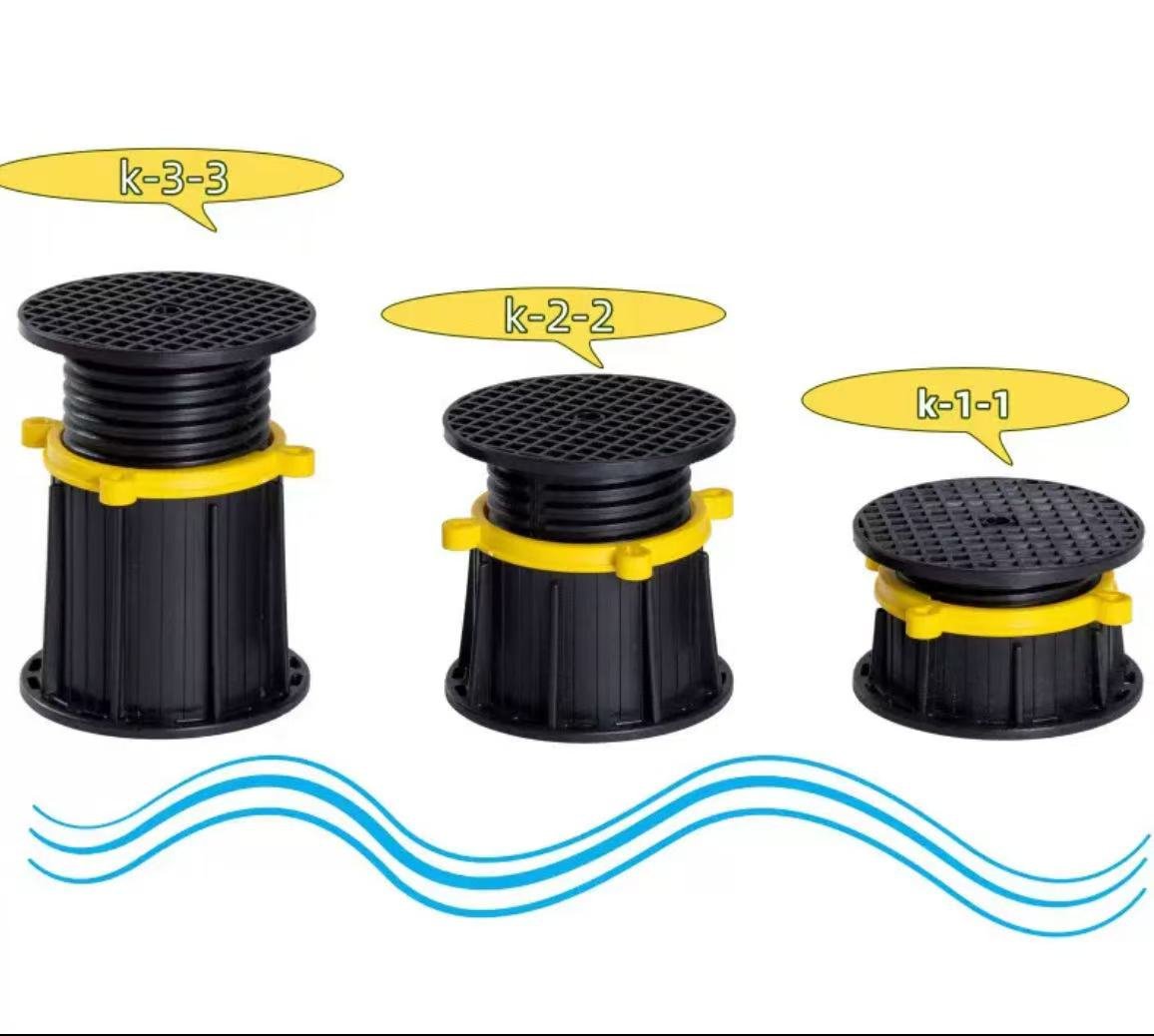 Hệ thống chân đế điều chỉnh bằng PVC chất liệu PP, nâng sàn với phụ kiện lát sàn - Daisan Store