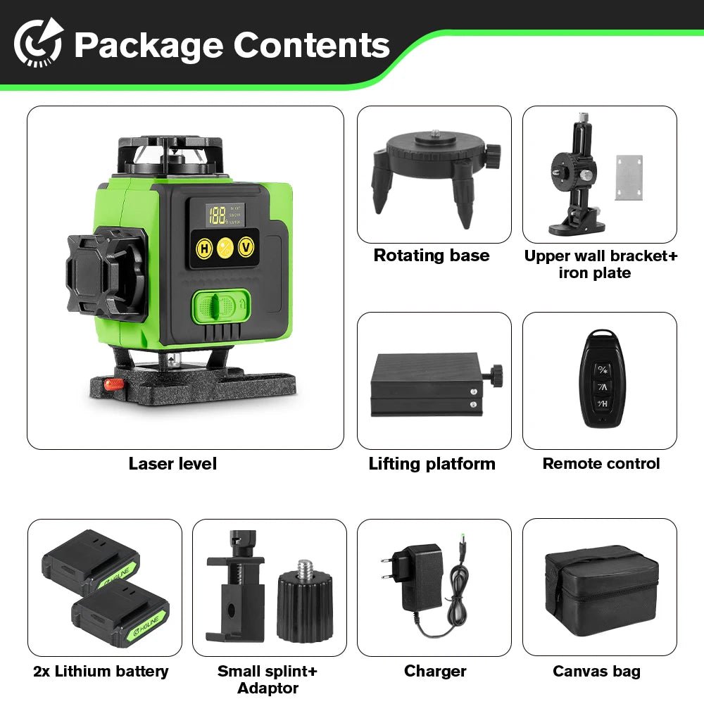 HGLINE May Can Laser 16 Dong 4D Dieu Kien 360Xanh 6000mAh - Daisan Store