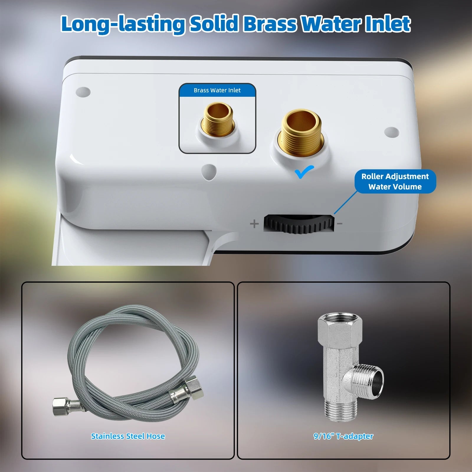 Hibbent Bidet Gắn Bồn: Vòi Kép, Điều Áp Nước - Daisan Store