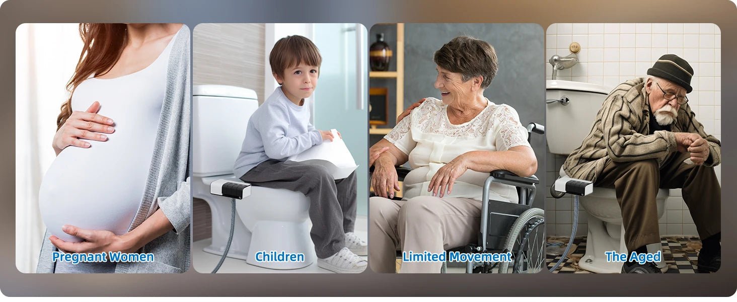 Hibbent Bidet Gắn Bồn: Vòi Kép, Điều Áp Nước - Daisan Store