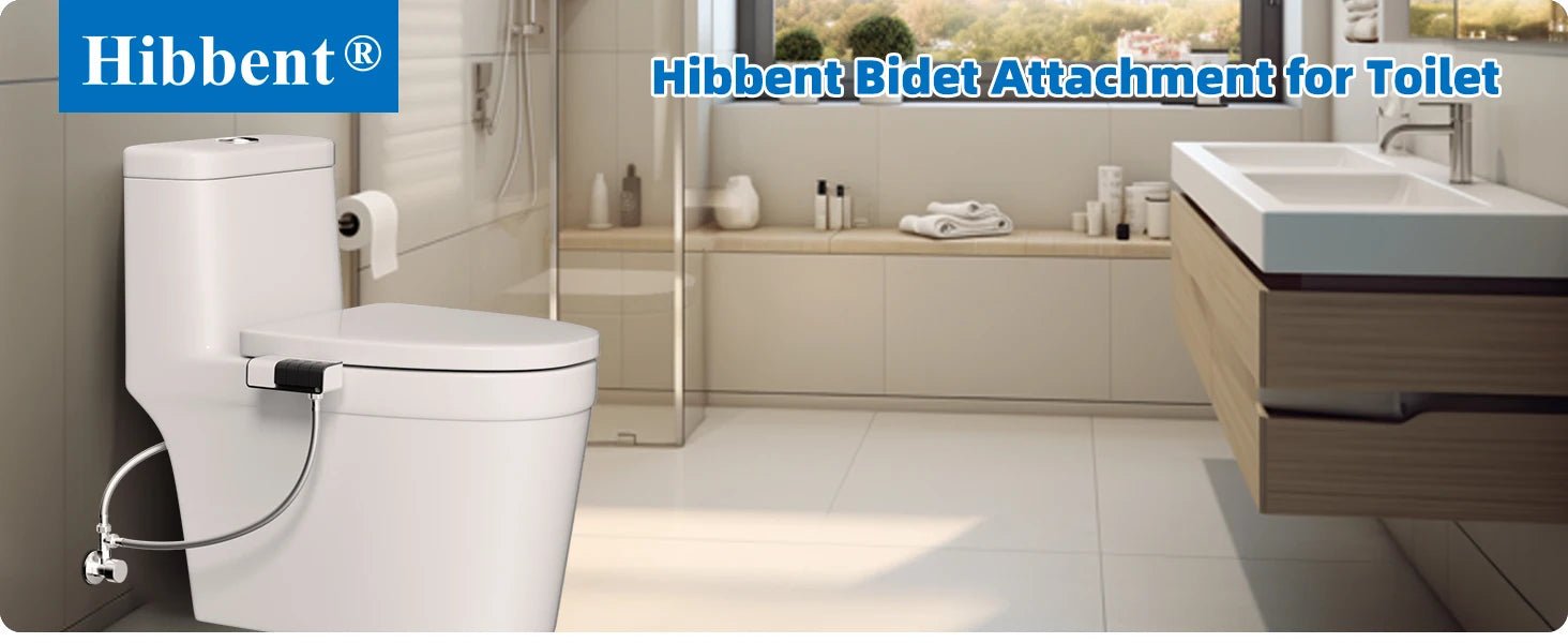 Hibbent Bidet Gắn Bồn: Vòi Kép, Điều Áp Nước - Daisan Store