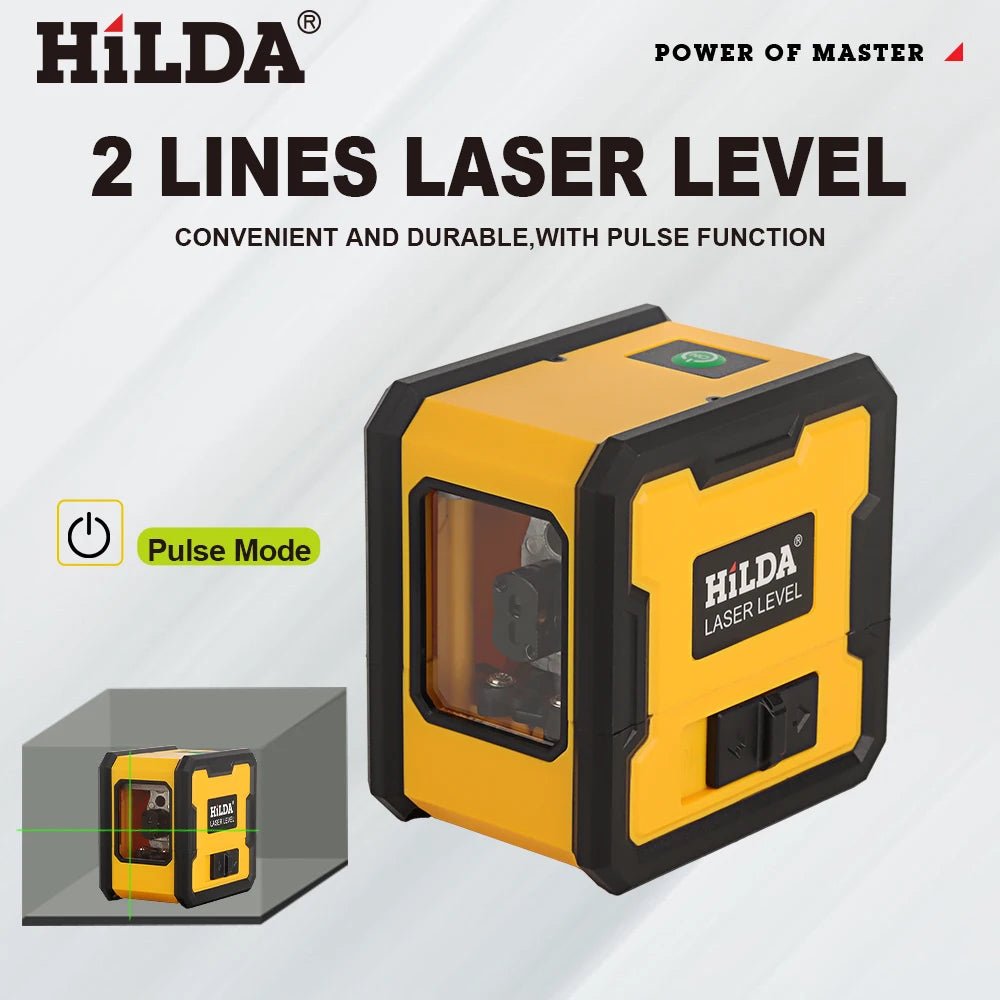 Hilda Laser Level Hai Đường Tự Động Có Nam Châm Mặt Sau - Daisan Store