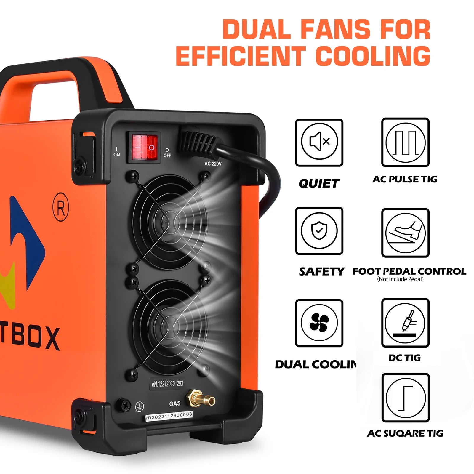 Hitbox Máy Hàn TIG AC DC 4 Trong 1 HBT250P Điều Khiển - Daisan Store