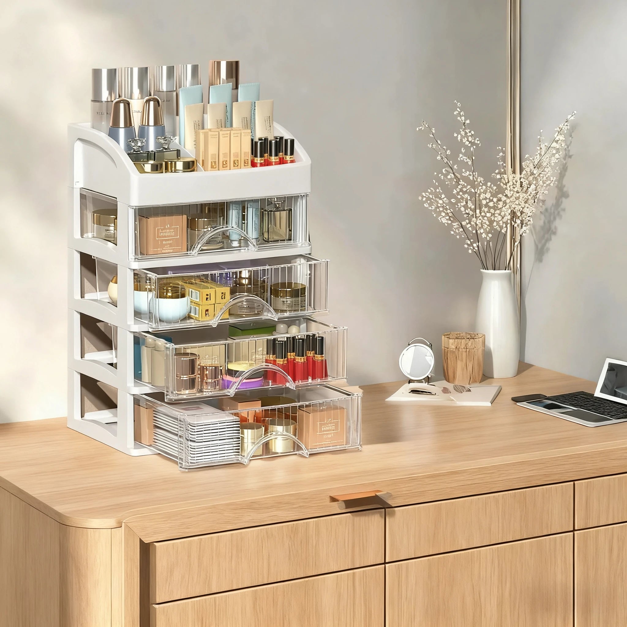 Hộp Đựng Đồ Trang Sức & Mỹ Phẩm Trong Suốt Cao Cấp - Daisan Store