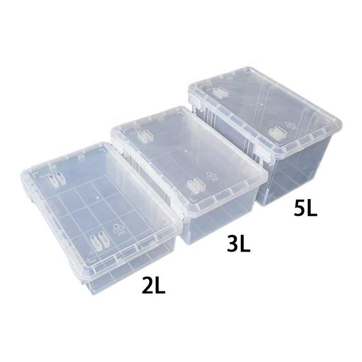 Hộp lưu trữ bằng nhựa trong suốt cao cấp tùy chỉnh Thùng PP trong suốt Bao bì hộp nhựa trong suốt cao cấp Hộp lưu trữ cao cấp Thùng - Daisan Store