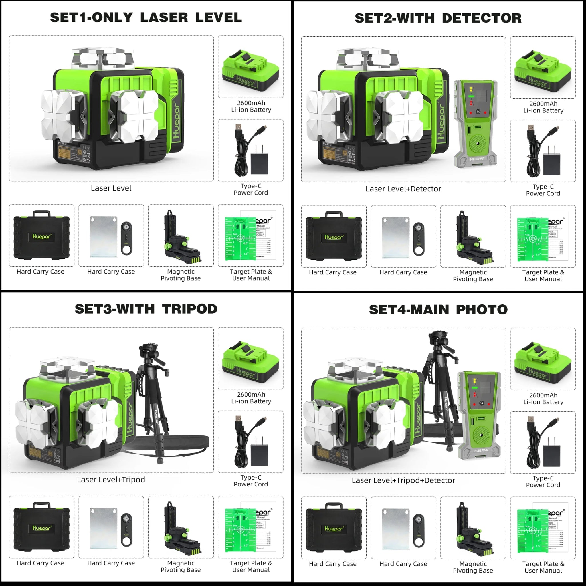 Huepar Máy Laser Xanh 3D 12 Dòng Điều Khiển Bluetooth P03 - Daisan Store