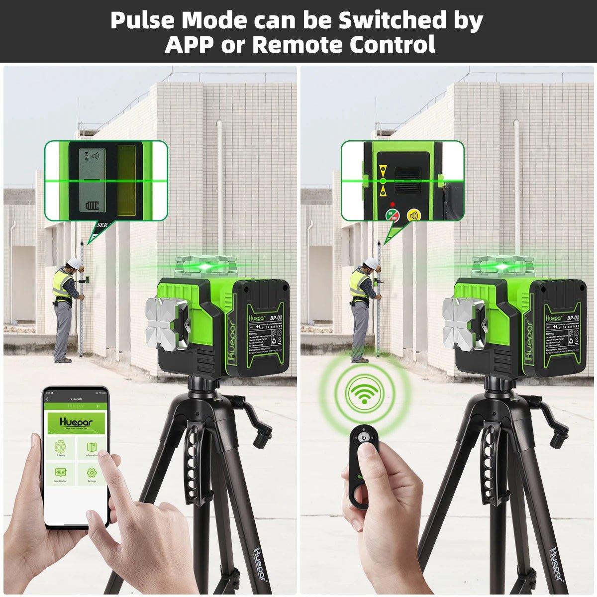 Huepar Máy Laser Xanh 3D 12 Dòng Điều Khiển Bluetooth P03 - Daisan Store