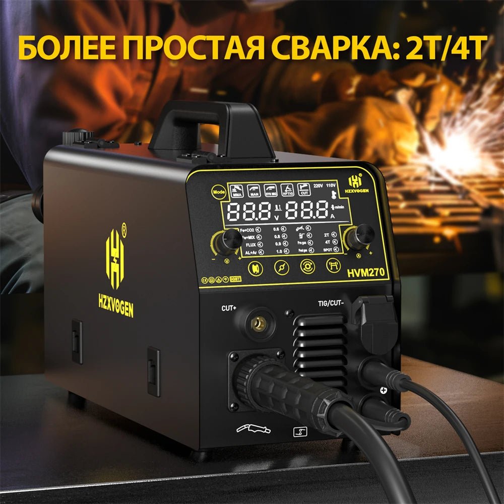 HZXVOGEN HVM270 Máy Hàn 6 Trong 1 Nhôm CUT MIG MMA HF - Daisan Store
