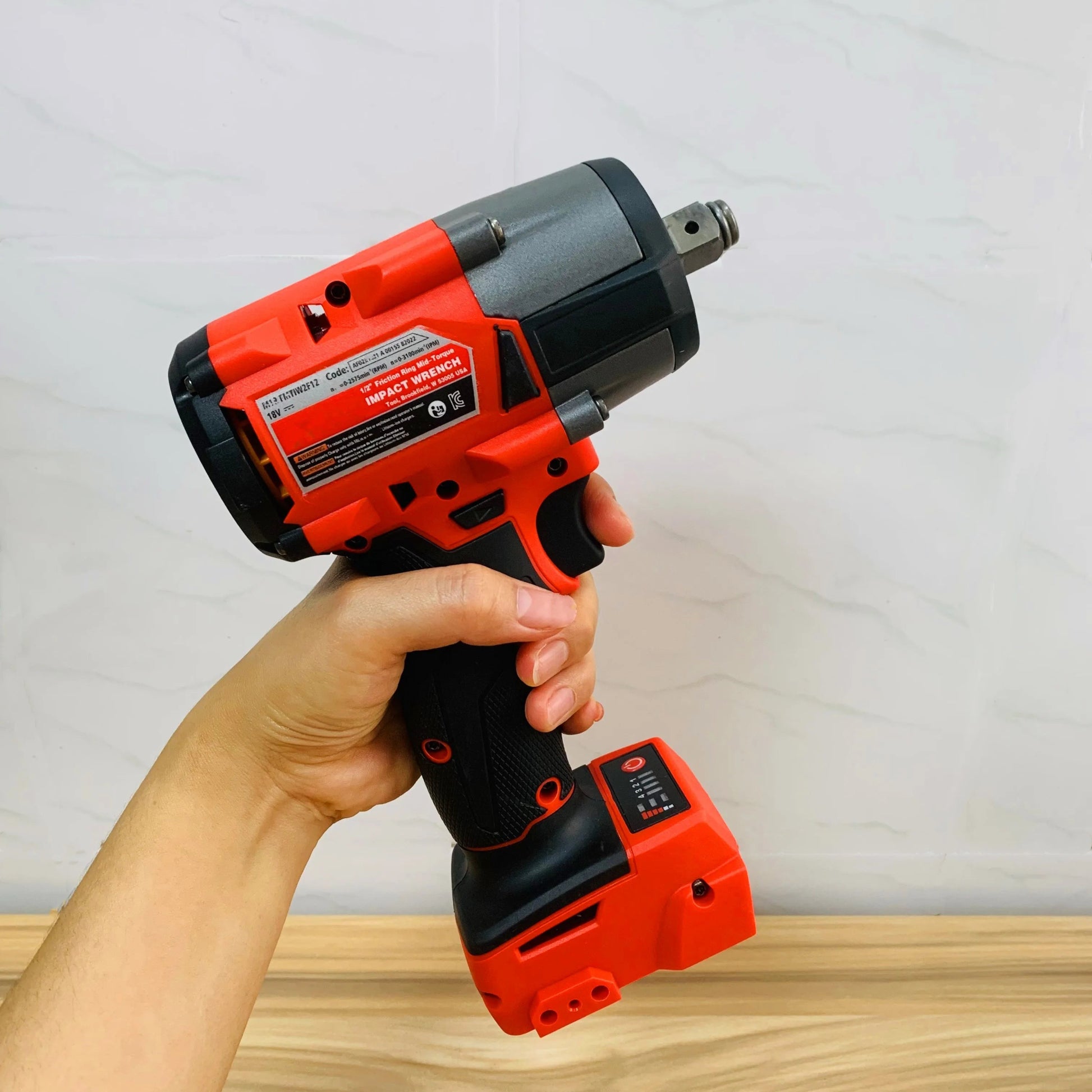 Impact Wrench Khong Day 18V Brushless 600Nm Cho O To Xe May - Daisan Store