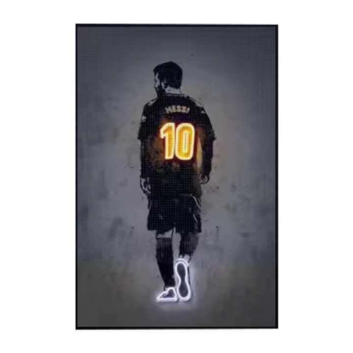 JZ Home Decor 3D Light Artwork Canvas Print Athlete Illuminated Poster Lighted Wall Art Led Lamp Painting - Daisan Store