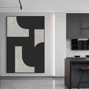 JZ Home Decor Khung Bắc Âu Tranh trừu tượng khổ lớn Giclee Canvas Nghệ thuật treo tường Hình ảnh Áp phích hình học In - Daisan Store