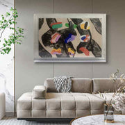 JZ Home Decor Nghệ thuật đa phương tiện Nghệ thuật in trừu tượng Áp phích với hộp Acrylic Tranh Giclee và Nghệ thuật treo tường Canvas - Daisan Store