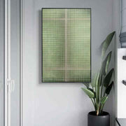 JZ Home Decor Nghệ thuật đa phương tiện sang trọng Tranh dây thừng trừu tượng 3D Nghệ thuật treo tường hiện đại có khung - Daisan Store