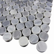 KB STONE Popular Penny Round 19mm Đánh bóng Hanlong Grey Italy Grey Circle Mosaic - Hết hàng - Daisan Store