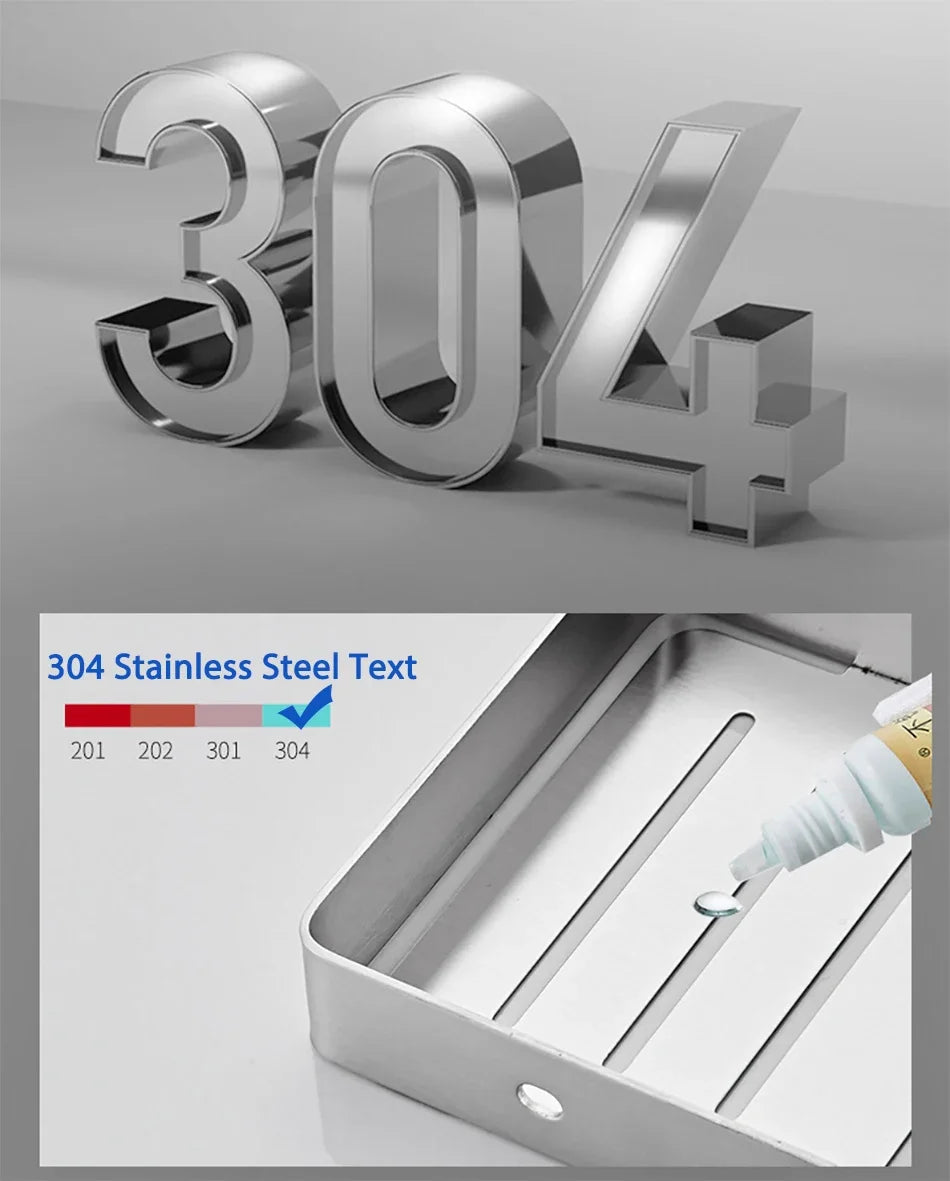 Kệ Đựng Đồ Nhà Tắm Inox 304 Treo Tường Chống Gỉ - Daisan Store