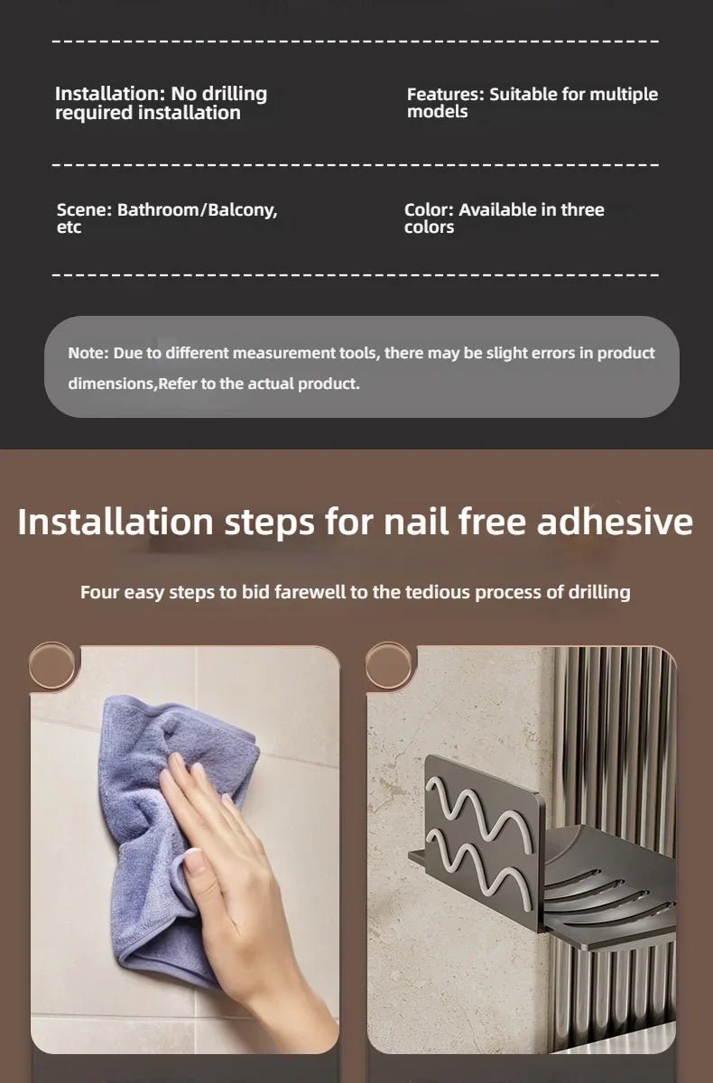 Kệ Đựng Xà Phòng Dán Tường Chống Nước, Không Khoan - Daisan Store