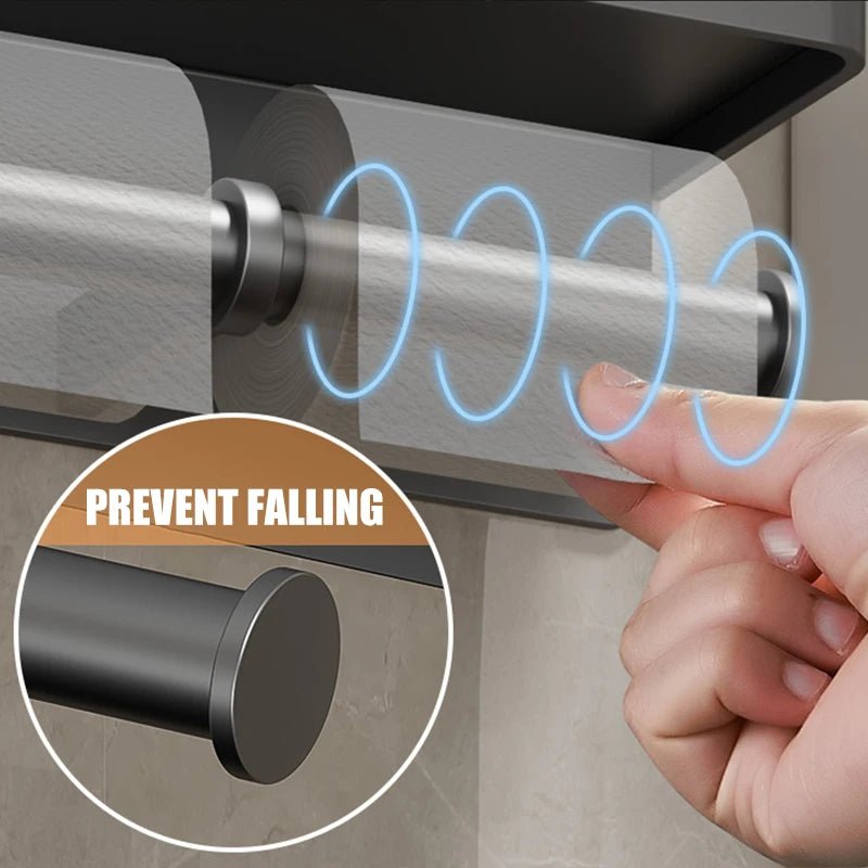 Kệ Giấy Vệ Sinh Đa Năng Có Khay Để Điện Thoại - Daisan Store