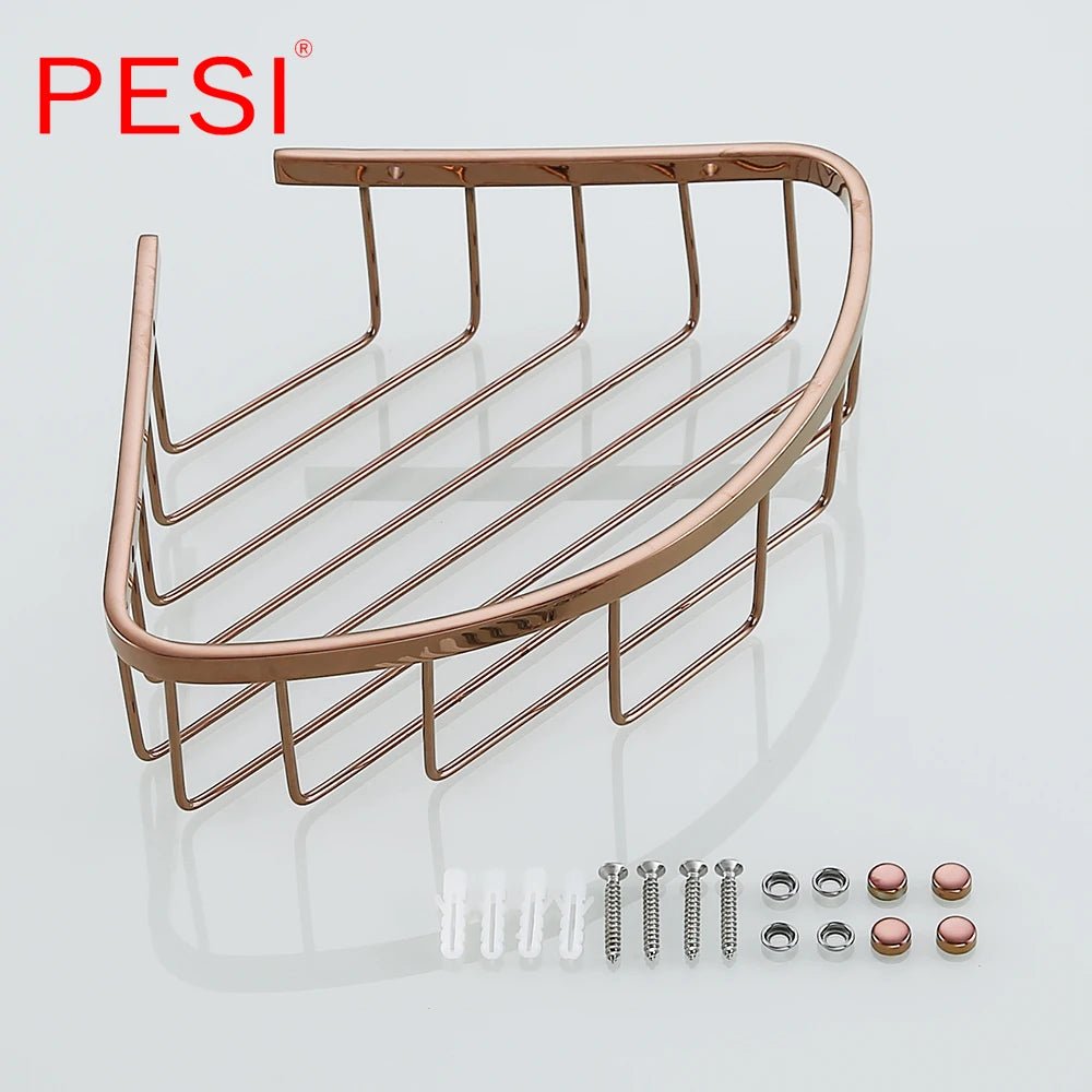 Kệ Góc Phòng Tắm Inox Đen Treo Tường Đựng Sữa Tắm - Daisan Store