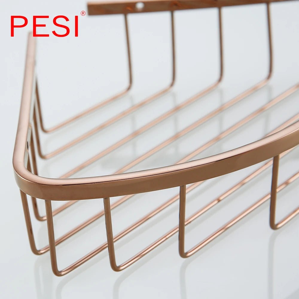 Kệ Góc Phòng Tắm Inox Đen Treo Tường Đựng Sữa Tắm - Daisan Store