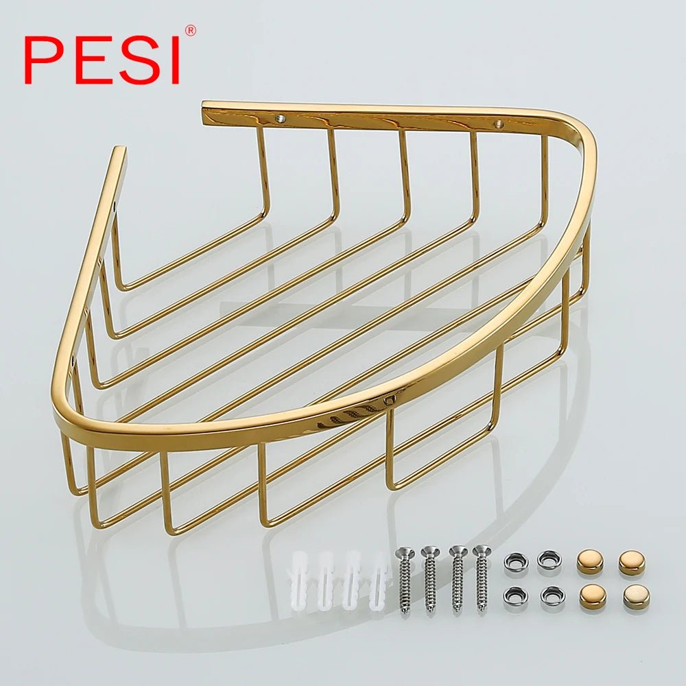 Kệ Góc Phòng Tắm Inox Đen Treo Tường Đựng Sữa Tắm - Daisan Store