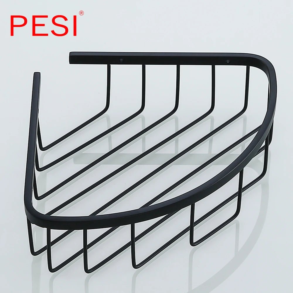 Kệ Góc Phòng Tắm Inox Đen Treo Tường Đựng Sữa Tắm - Daisan Store