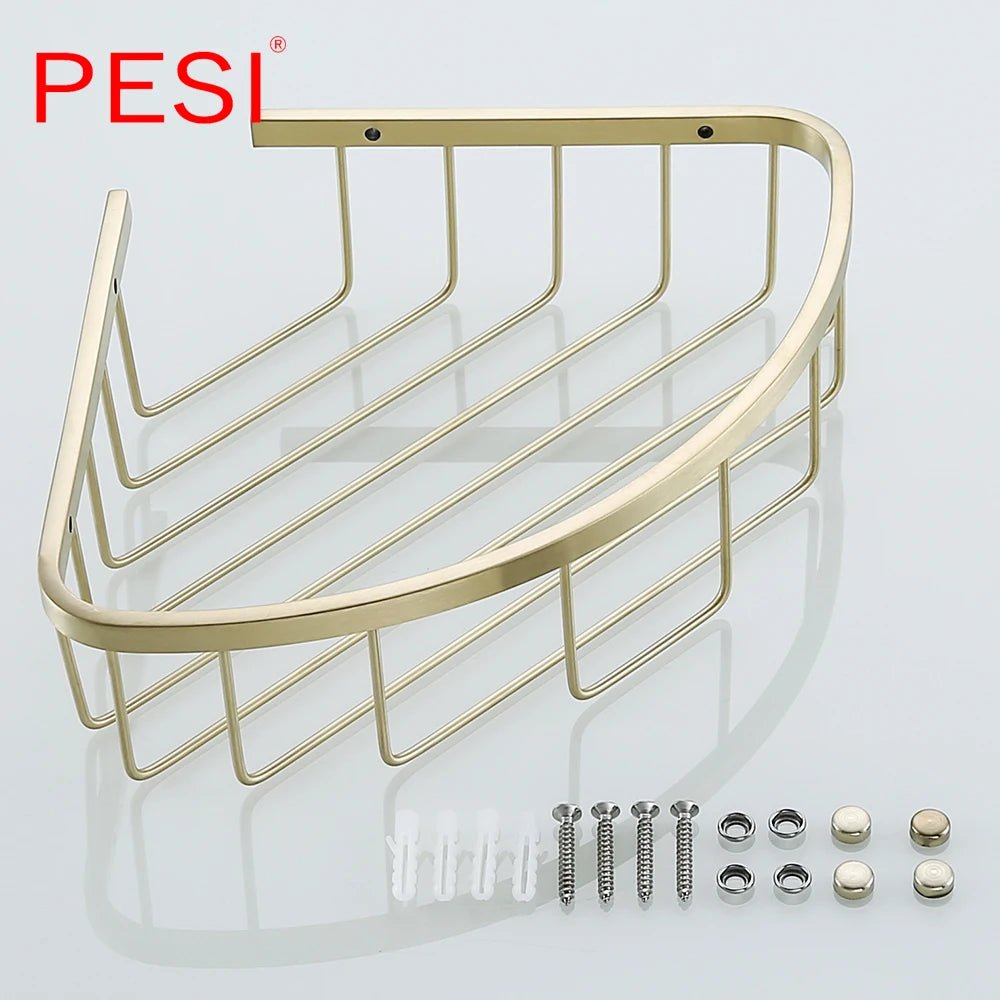 Kệ Góc Phòng Tắm Inox Đen Treo Tường Đựng Sữa Tắm - Daisan Store