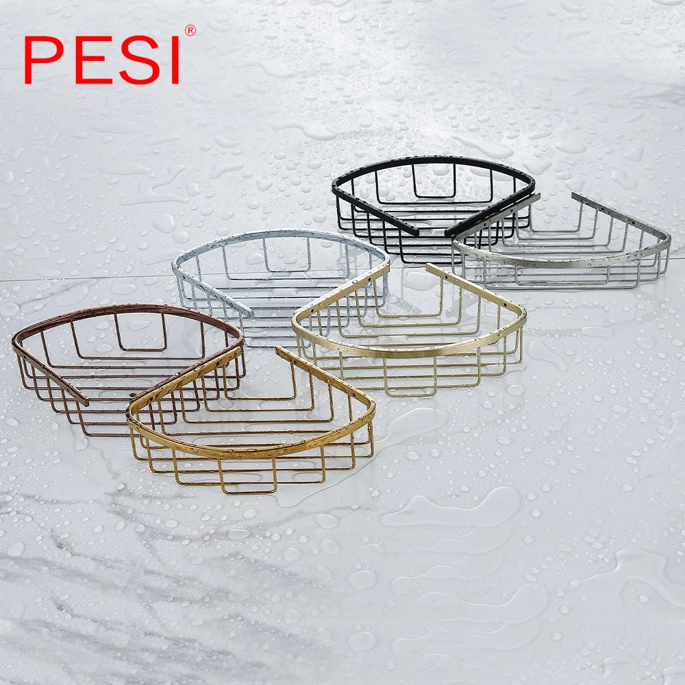 Kệ Góc Phòng Tắm Inox Đen Treo Tường Đựng Sữa Tắm - Daisan Store