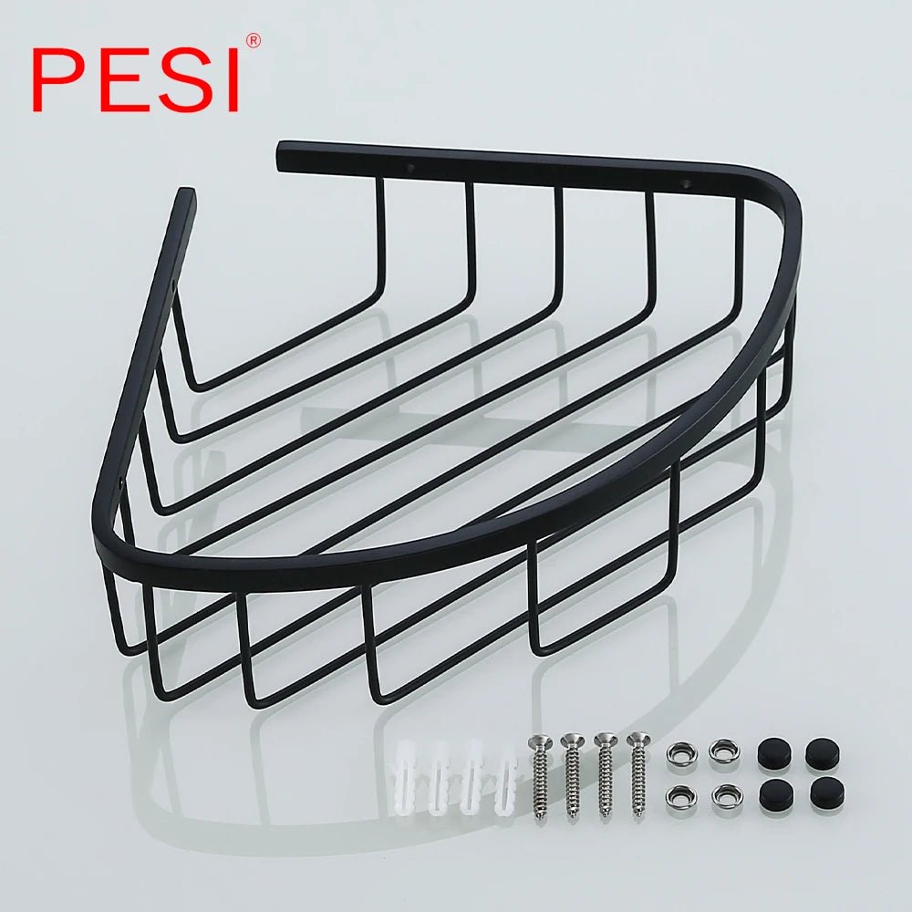 Kệ Góc Phòng Tắm Inox Đen Treo Tường Đựng Sữa Tắm - Daisan Store